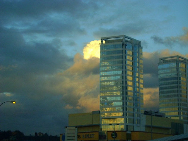 atardecer en la ciudad