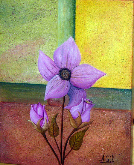 flor 2 Oil Canvas Landscaping