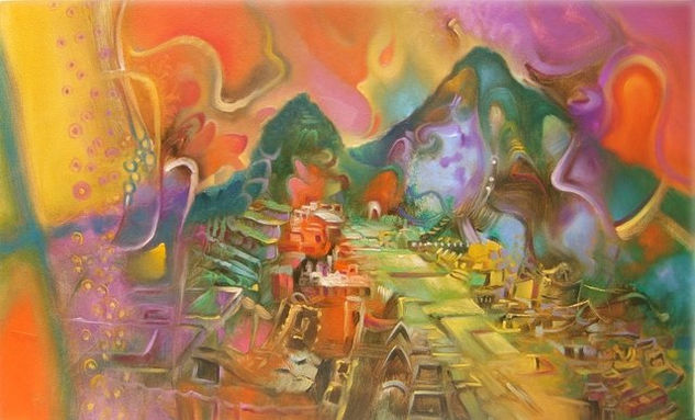 Machu Picchu Oil Canvas Others