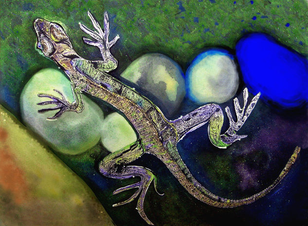 LIZARD Media Mixta Otros Marina