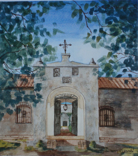 santa catalina,cordoba,argentina Watercolour Paper Landscaping