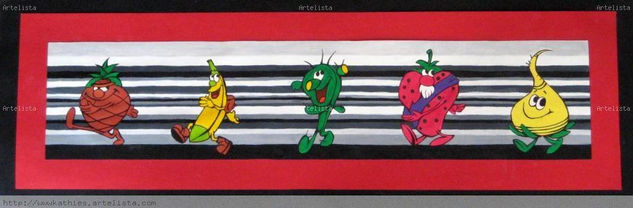 Los Fruittis Gouache Paper Others