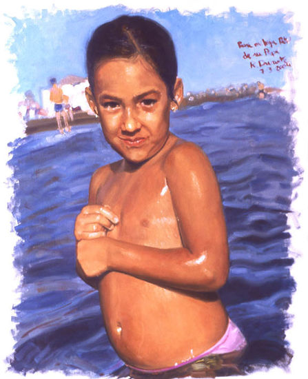 MI HIJA PATRICIA 2 Oil Canvas Portrait