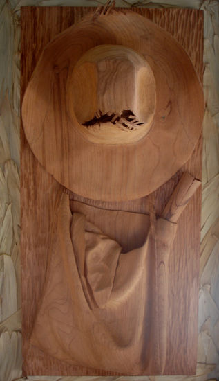 sombrero y morral Wood Figurative