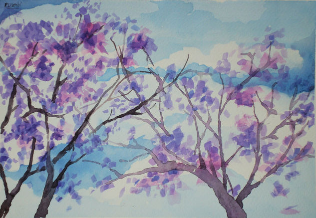 palermo,buenos aires,argentina Watercolour Paper Landscaping