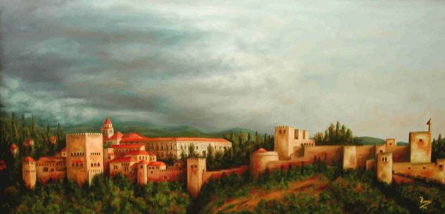 Evening Alhambra in Granada