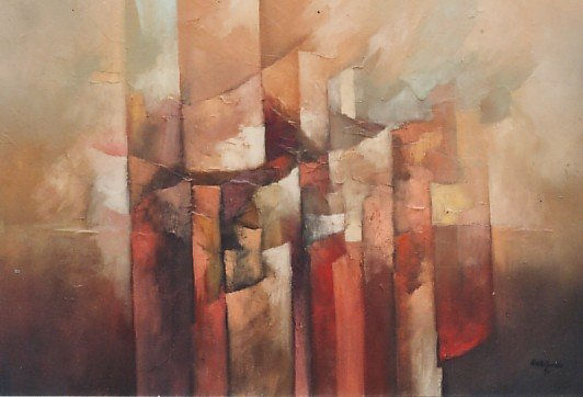 abstracto Óleo Lienzo Otros