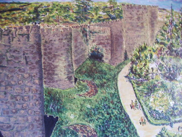 La muralla de Avila Acrylic Panel