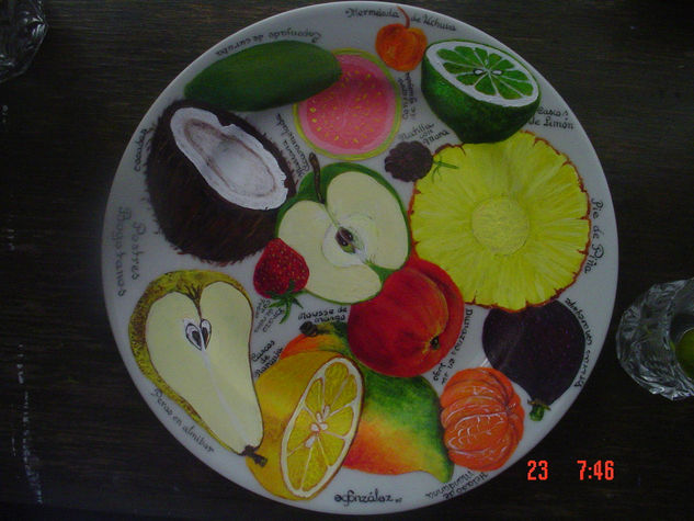 PLATO DE POSTRES BOGOTANOS Acrylic Others