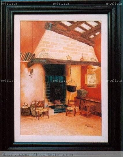 Cocina de campo Oil Canvas Others