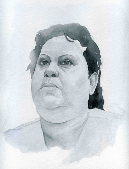 A Watercolour Paper Portrait