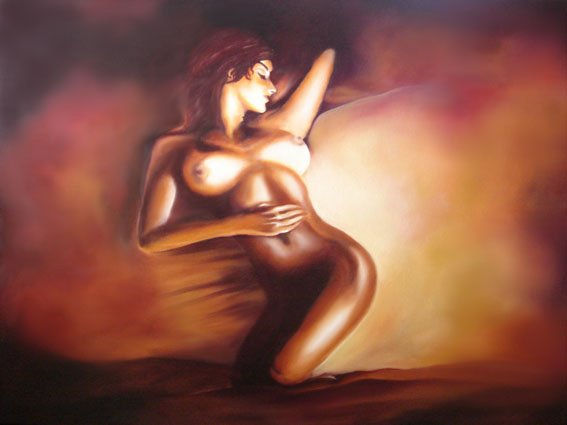 Sensual Oil Canvas Nude Paintings