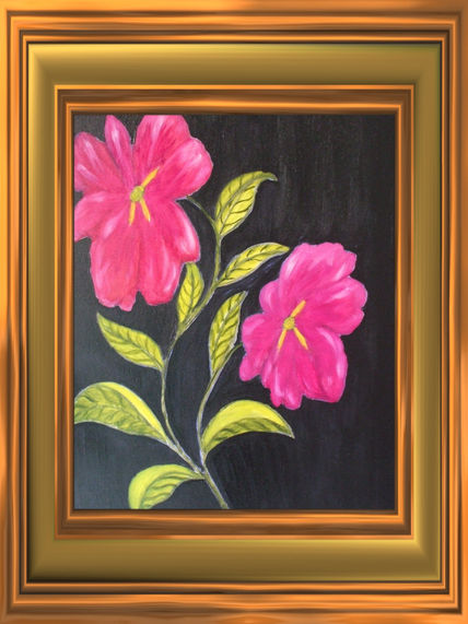 Flor sobre negro,
