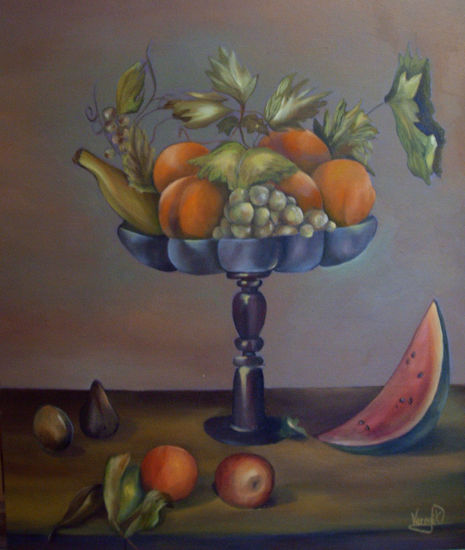 La merienda deAmama Oil Panel Still Life Paintings