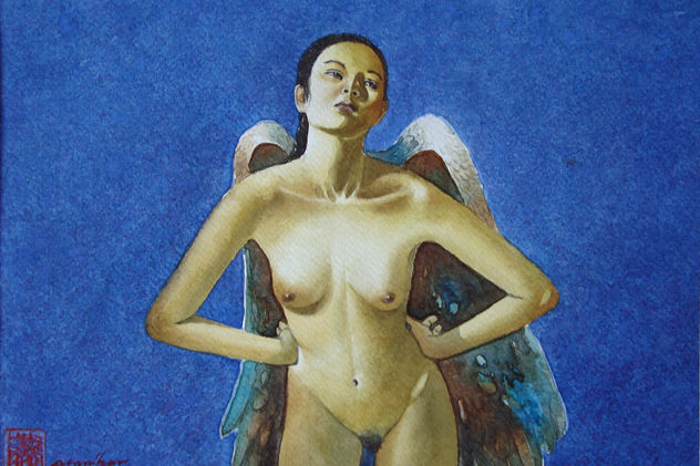 Angel que gira como un planeta