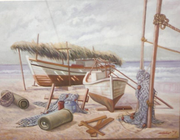 ISLA DE MARGARITA ( VENEZUELA ) Oil Canvas Marine Painting