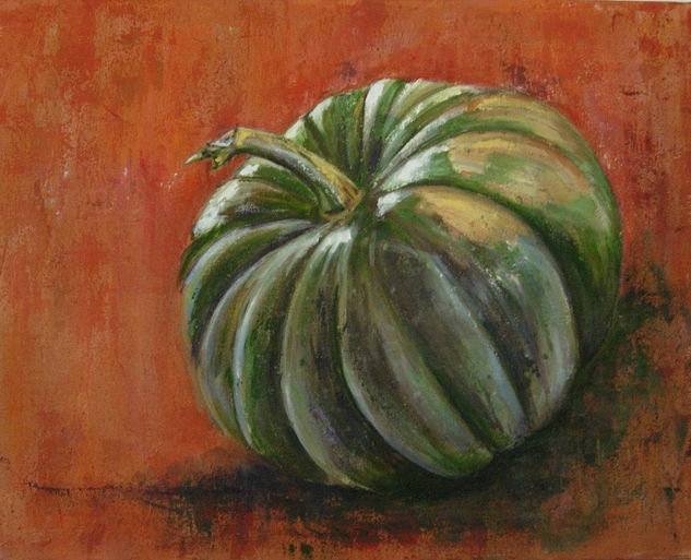 calabaza en naranja Acrylic Canvas Still Life Paintings