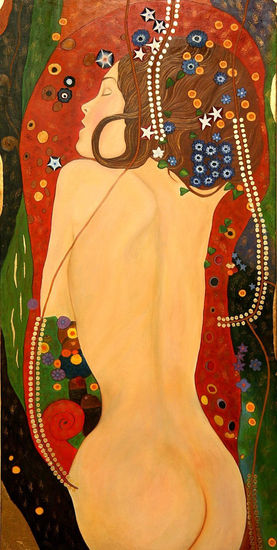 Klimt Oil Canvas Figure Painting