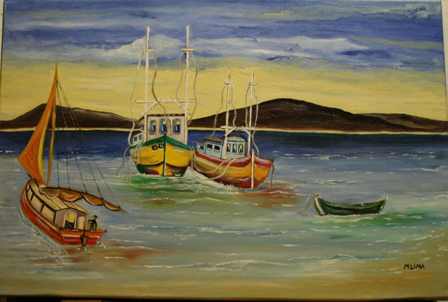 El sonido del mar Oil Canvas Marine Painting