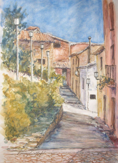 El Carrer de San Juan Watercolour Paper Landscaping