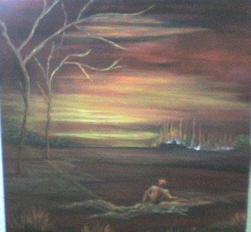 El ATARDECER Oil Canvas Landscaping