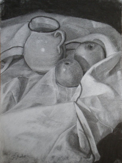 Jarra y Manzanas Charcoal