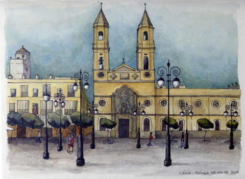 PLAZA DE SAN ANTONIO Watercolour Paper Landscaping