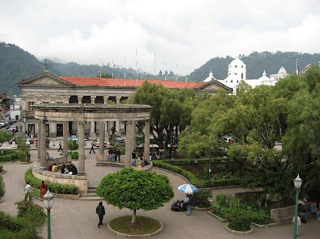 Parque central Xelaju Guatemala 