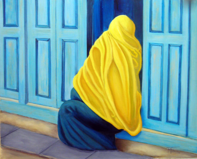 Mujer árabe Oil Canvas Figure Painting