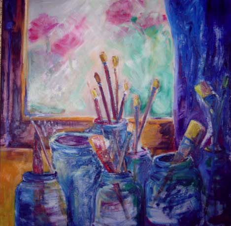 mi estudio Oil Canvas Others