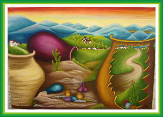 RECORRIENDO CAMINOS Oil Canvas Landscaping