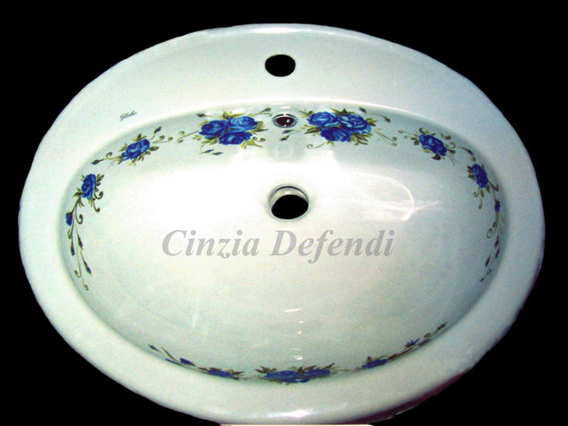 "LAVABO ROSES BLU"