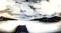 En la nube.