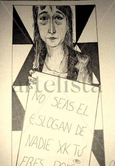 No seas el eslogan de nadie porque tú ..... eres poesia Monoprint