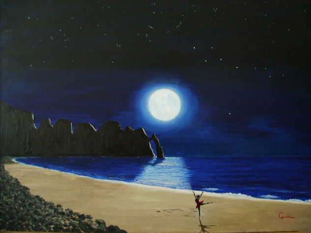 Nocturno. Oil Canvas Landscaping