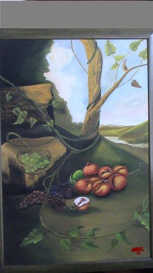 frutos del bosque Oil Canvas Still Life Paintings