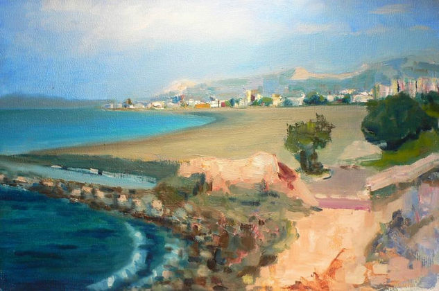 La cala. Malaga Oil Canvas Landscaping