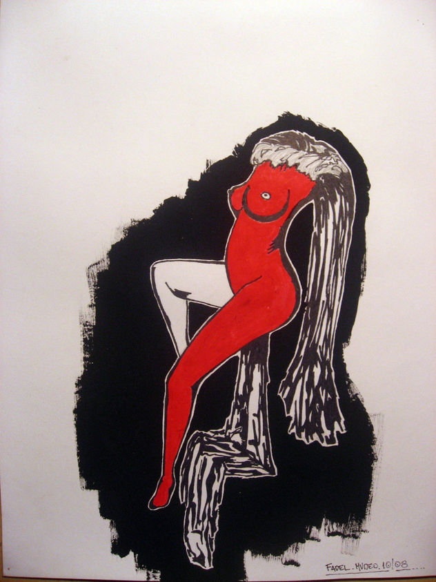 mujer roja