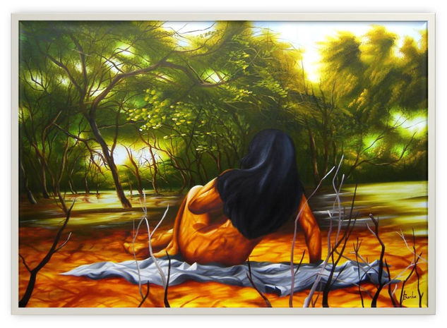 Julamia (doncella) Oil Canvas Landscaping