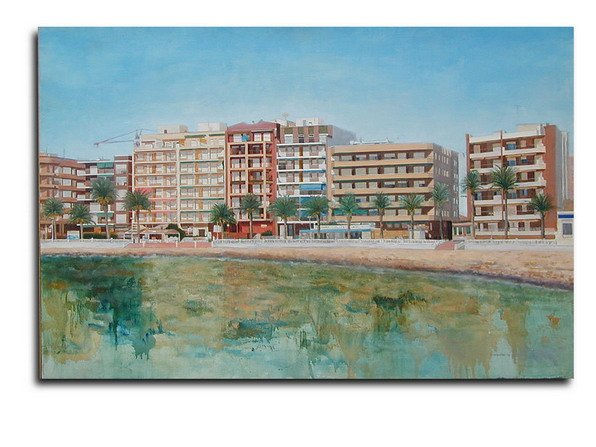 La playa del cura Oil Panel Landscaping