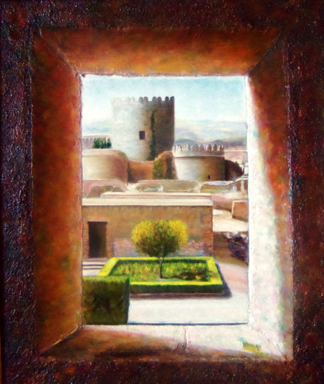 Alcazaba de Almería en 3D Oil Canvas Landscaping