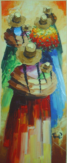 cholas Oil Canvas Figure Painting