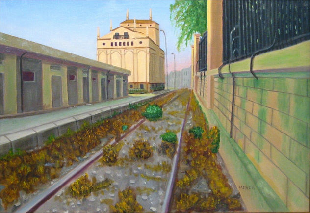 VIAS EN EL PUERTO DE MALAGA