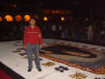 retrato en alfombra