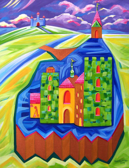 Torre en Olomouc Acrylic Canvas Landscaping