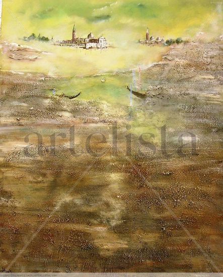 hundimiento de Venecia Acrylic Canvas Landscaping