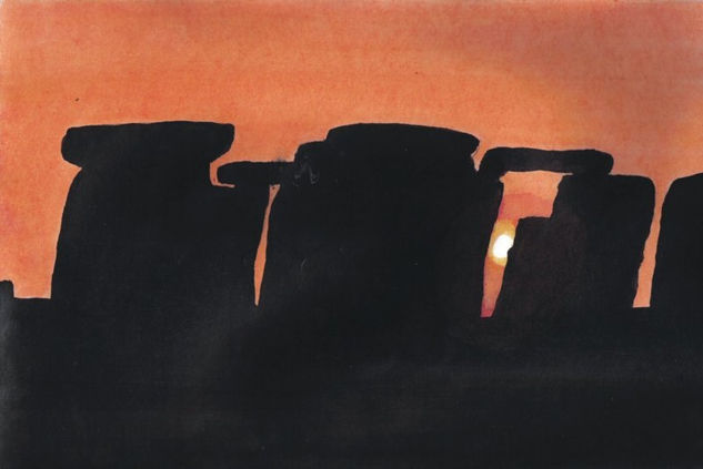 ATARDECER EN STONEHENGE Ink