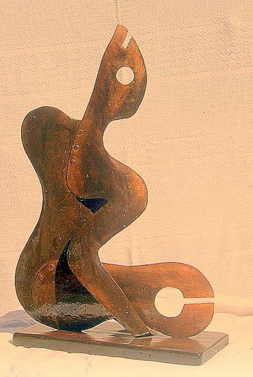 figura sentada Metal Mixta