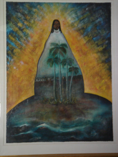 La Virgen Mambisa Acrylic Paper Landscaping