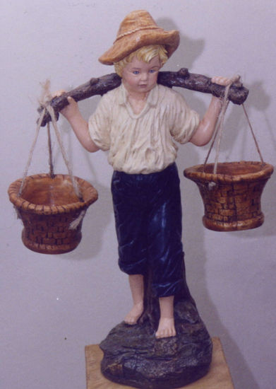 Niño Campesino Cerámica